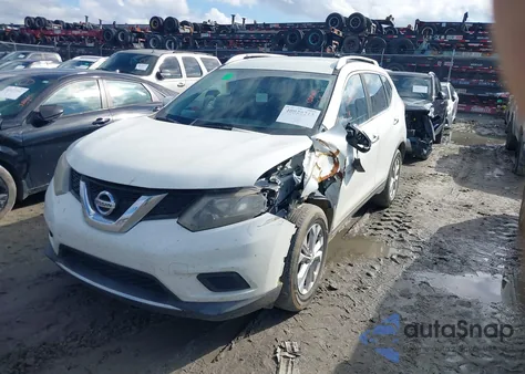 2016 Nissan Rogue Sv from USA, damaged, VIN KNMAT2MT0GP656907